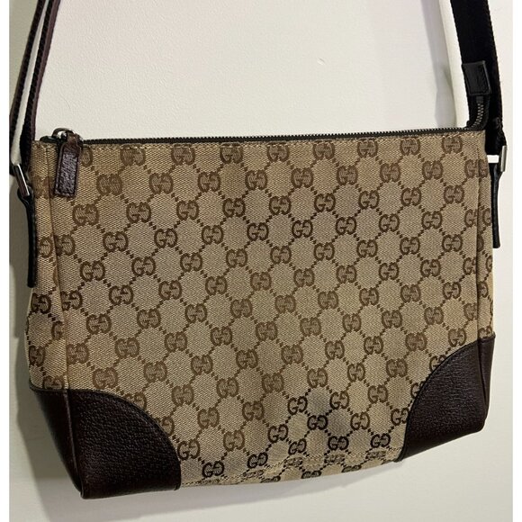 Vintage GUCCI GG Fabric Shoulder Cross Body Bag - Picture 4 of 14
